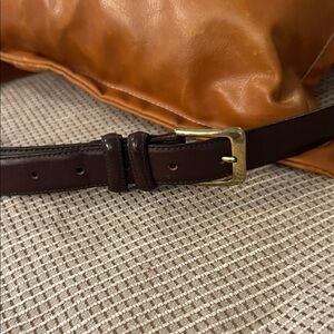 Lands' End Dark Brown Leather Belt